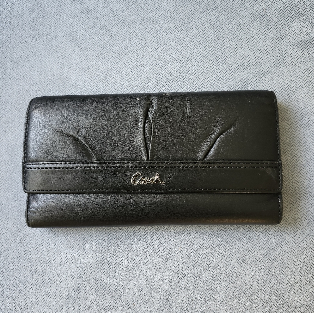Coach Black Leather Wallet